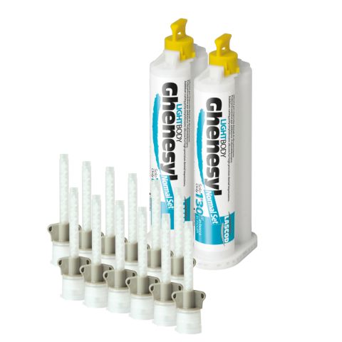 Ghenesyl Silikon light normal 50 ml (2) + 12 Mischkanülen